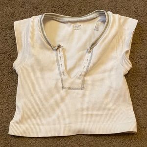 Urban outfitters out from under go for gold top in white